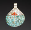 Kewa Rain Cloud Mosaic Pendant