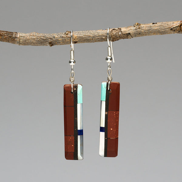 Rich Mosaic Dangle Earrings