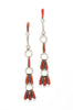 Coral Petit Point Dangle Earrings