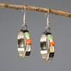 Colorful Dangle Ring Earrings