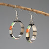 Colorful Dangle Ring Earrings