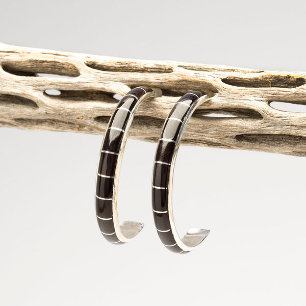 Pen Shell Half Hoop Earrings