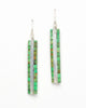 Mojave Green Turquoise Mosaic Dangle Earrings