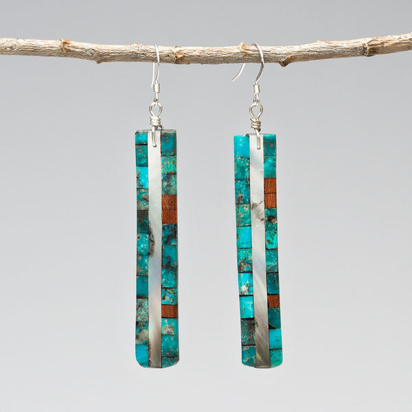 Striking Mosaic Dangle Earrings