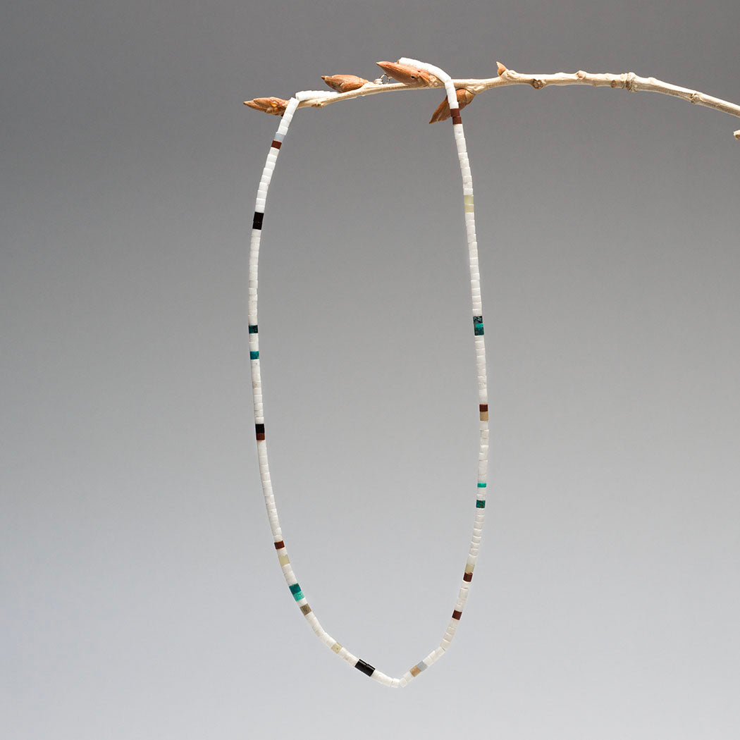Colorful Single Strand Heishe Necklace