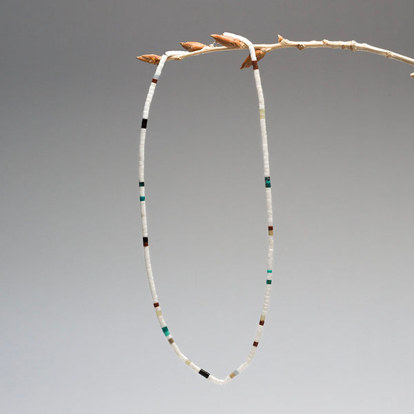 Colorful Single Strand Heishe Necklace