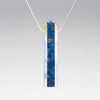 Lapis Lazuli Mosaic Pendant & Snake Chain