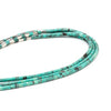 Triple Strand Turquoise Micro Heishe Necklace