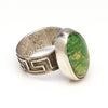 Tufa Cast Cerrillos Turquoise Ring
