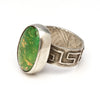 Tufa Cast Cerrillos Turquoise Ring