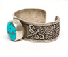 Persian Turquoise Tufa Cast Cuff Bracelet