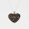 Pottery Heart Pendant Necklace