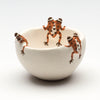 Monsoon Frogs Small Pottery Bowl