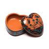 Butterflies & Posies Pottery Heart Box