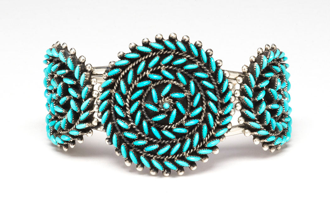 Spectacular Petit Point Cuff Bracelet