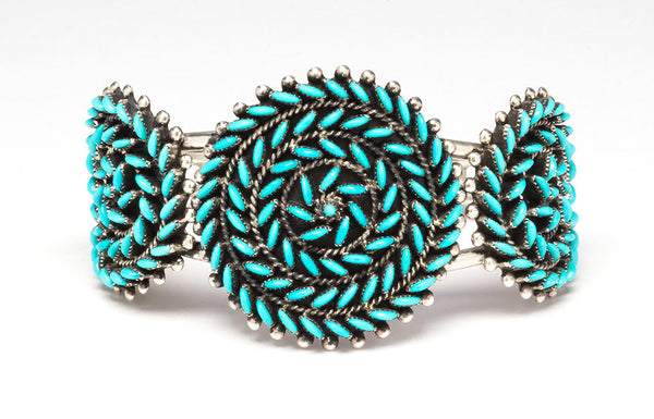 Spectacular Petit Point Cuff Bracelet