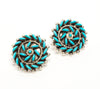 Wheels Of Sleeping Beauty Turquoise Earrings