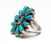 Turquoise Cluster Work Ring