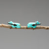 Tiny Turquoise Bear Earrings