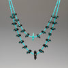 Double Strand Bears & Bluebird Fetish Necklace