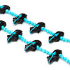 Double Strand Bears & Bluebird Fetish Necklace