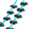 Double Strand Bears & Bluebird Fetish Necklace