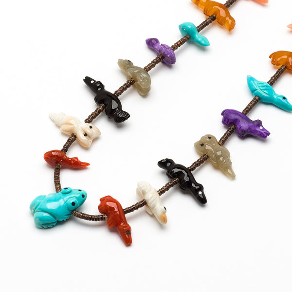 Collectible Single Strand Carved Animal Necklace