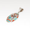 Garden Visitors Overlay Inlay Pendant
