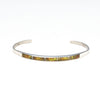 Gaspeite Channel Inlay Cuff Bracelet