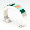 Bold Channel Inlay Cuff Bracelet