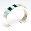 Bold Channel Inlay Cuff Bracelet