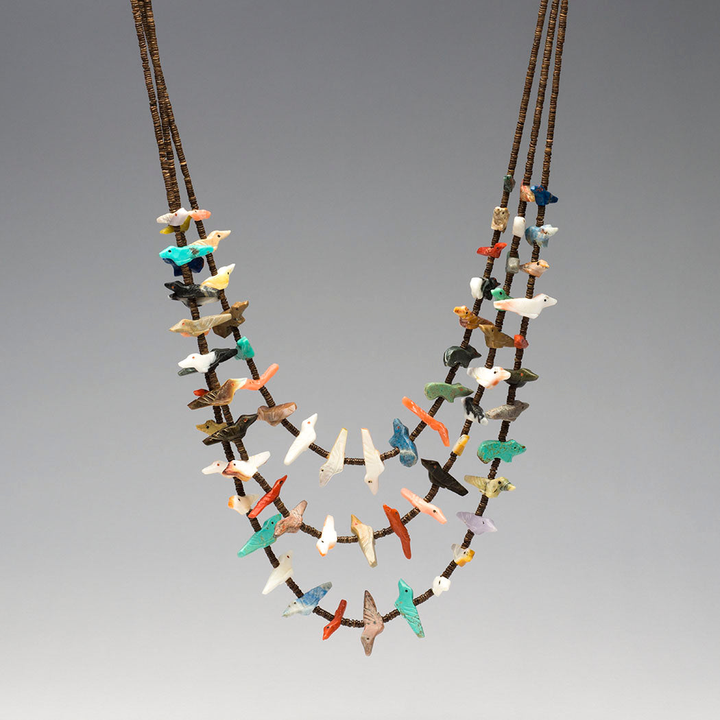 Bears & Birds Triple Strand Fetish Necklace