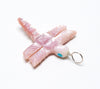 Pink Mussel Shell Dragonfly Fetish Pendant