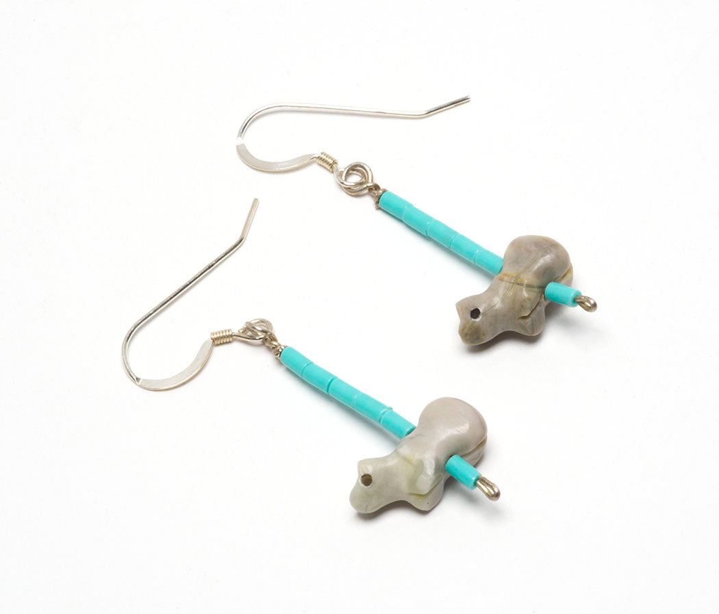 Tiny Bear Fetish Earrings
