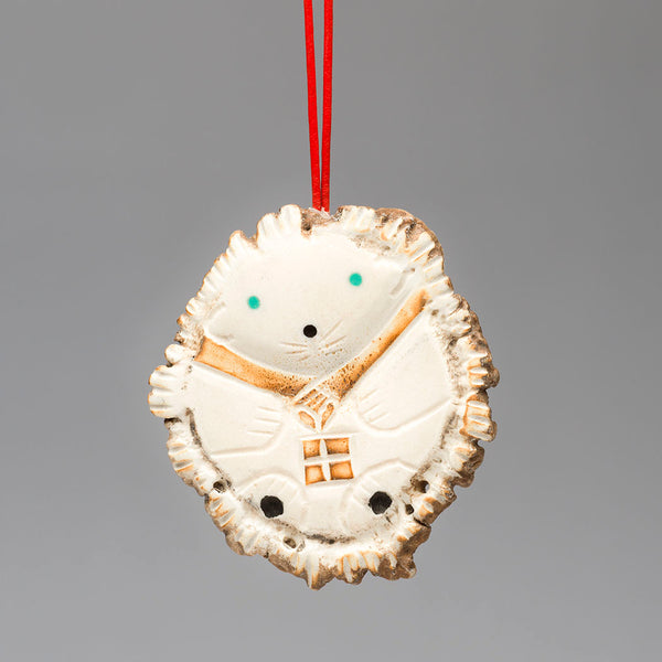 Festive Hedgehog Ornament