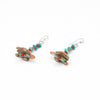 Carved Sea Turtle Dangle Earrings
