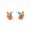 Carved Sea Turtle Dangle Earrings