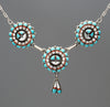 Stone To Stone Sunface Necklace & Earrings Set