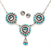 Stone To Stone Sunface Necklace & Earrings Set
