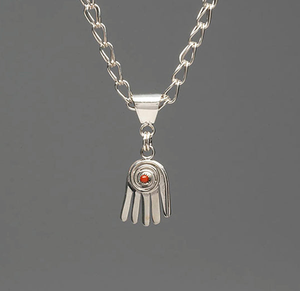 Reversible Hand Pendant Necklace