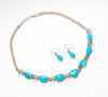 Sleeping Beauty Turquoise Necklace & Earrings Set
