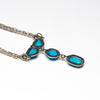 Sleeping Beauty Turquoise Open-Back Pendant Necklace