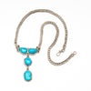 Sleeping Beauty Turquoise Open-Back Pendant Necklace