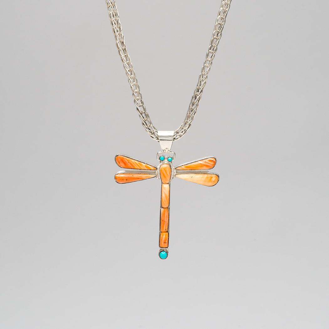 Darting Through The Reeds Dragonfly Pin/Pendant Necklace