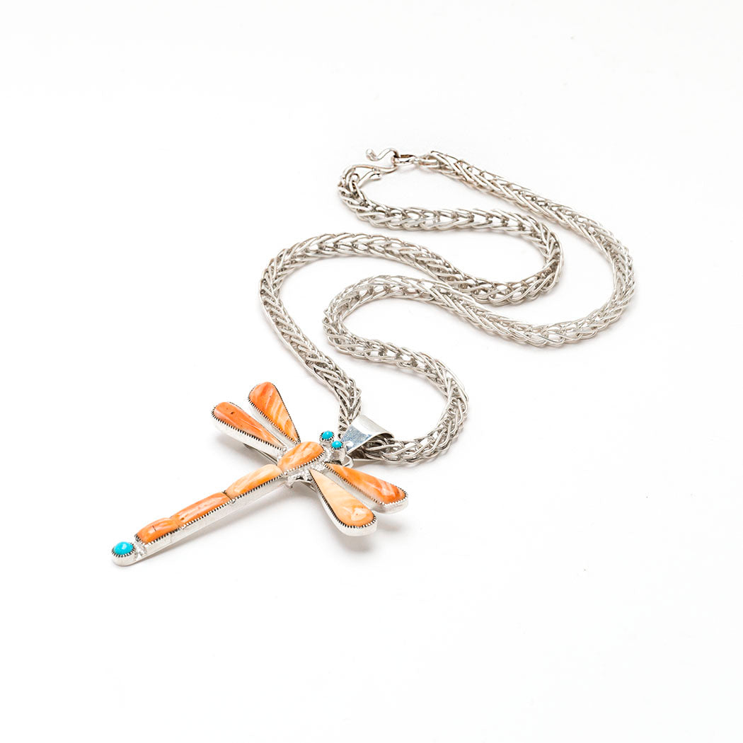 Darting Through The Reeds Dragonfly Pin/Pendant Necklace