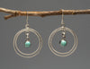 Expressive Turquoise Dangle Earrings