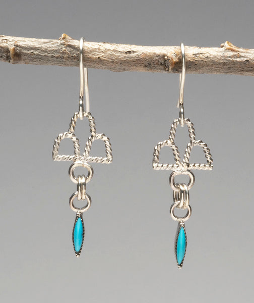 Turquoise Raincloud Earrings