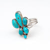 Turquoise Cluster Work Ring