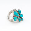 Turquoise Cluster Work Ring