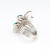 Turquoise Cluster Work Ring